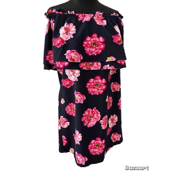 Mud Pie womens Off-the-shoulder Dress, Peony Size Medium - Picture 9 of 9